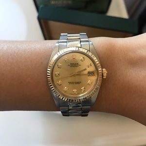 Rolex 31mm Two Tone Stainless Steel & Yellow Gold